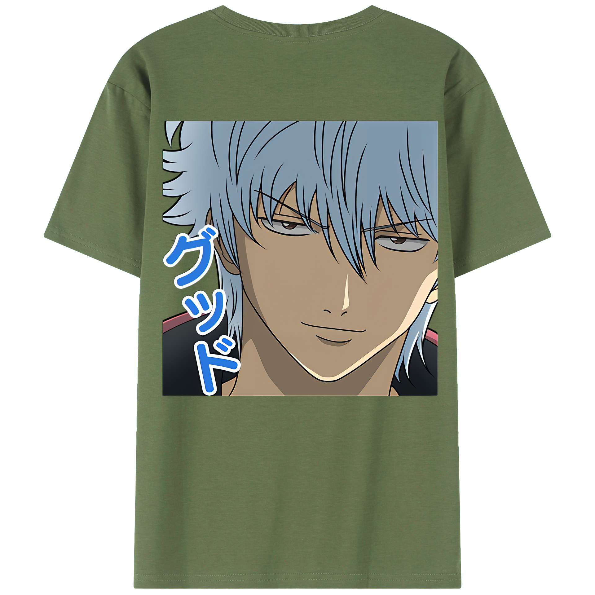 （画像用） ぎんたま 坂田銀時（さかたぎんとき） 神楽 志村新八（しむら しんぱち） GINTAMA Sakata Gintoki Kagura Shimura Shinpachi 綿100％ メンズ半袖Tシャツ（バックプリント） 通気性